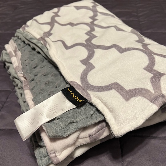 YnM weighted blanket 12lb with duvet cover - Picture 3 of 6